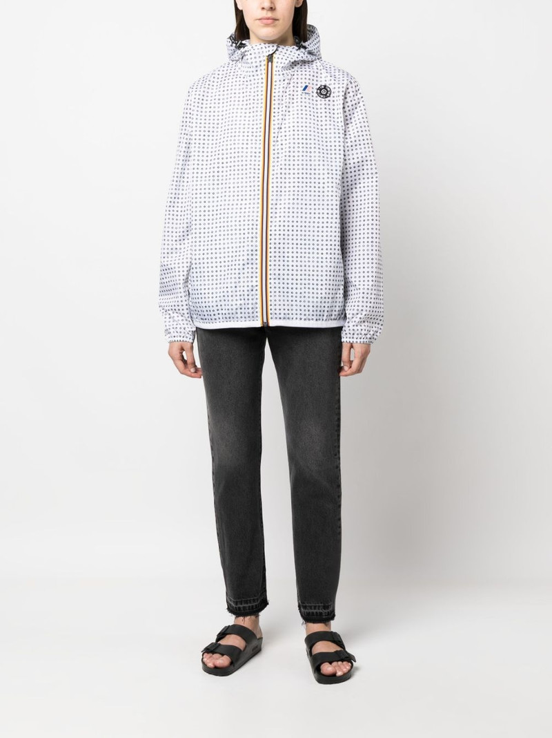 x 10 CORSO COMO polka-print zipped jacket 3