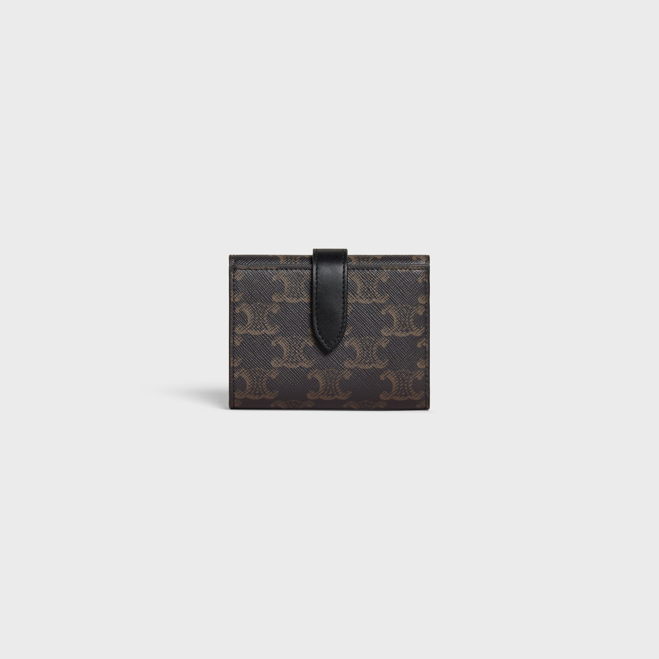 Fine Strap Wallet in Triomphe Canvas and Lambskin - 1