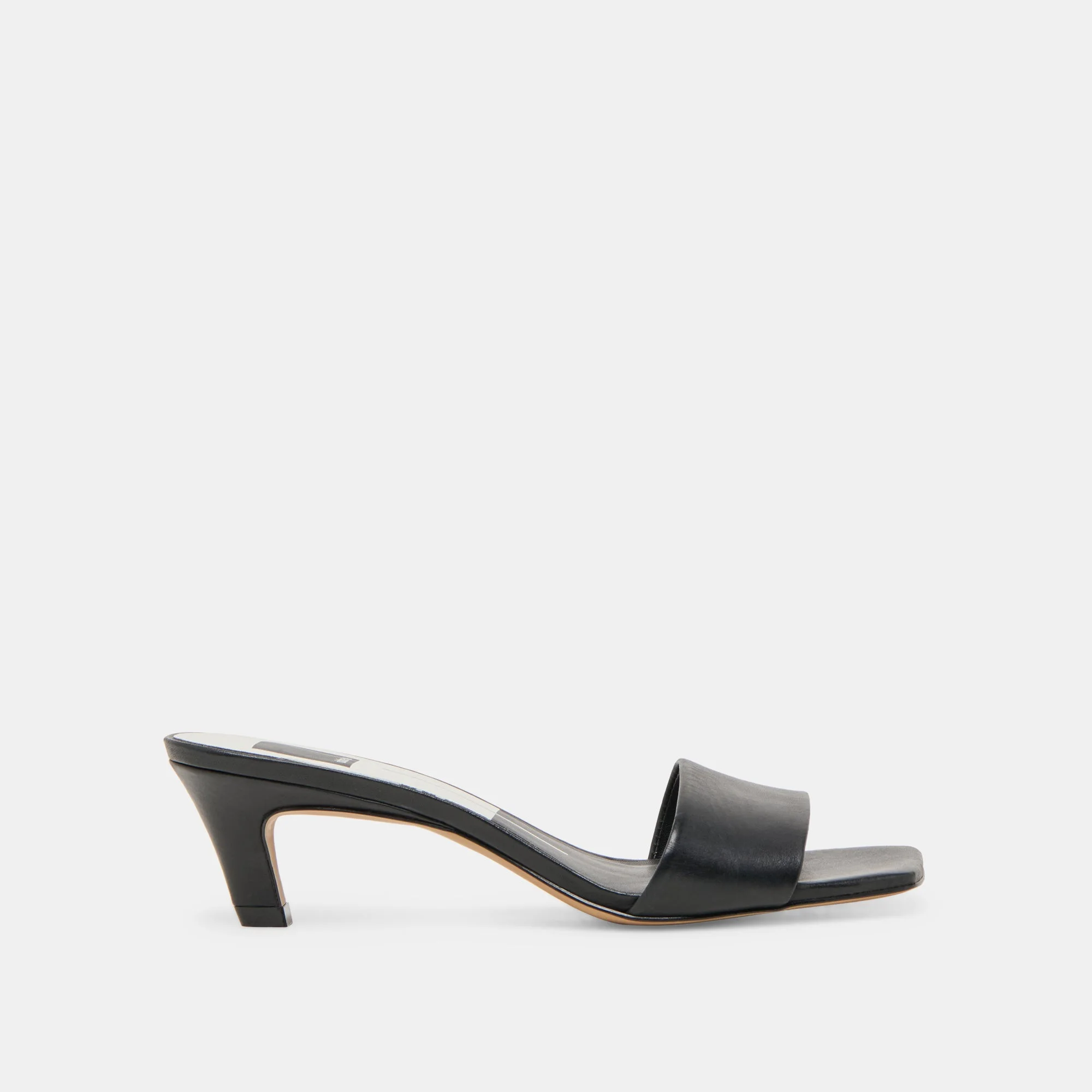 REXA HEELS BLACK LEATHER - 1