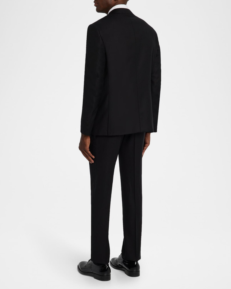 Canali Men's Textured Wool Peak Lapel Suit outlook
