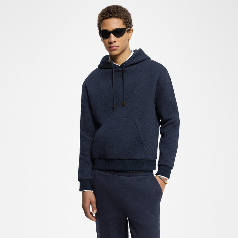 Louis Vuitton Textured Jacquard Jersey Hoodie outlook