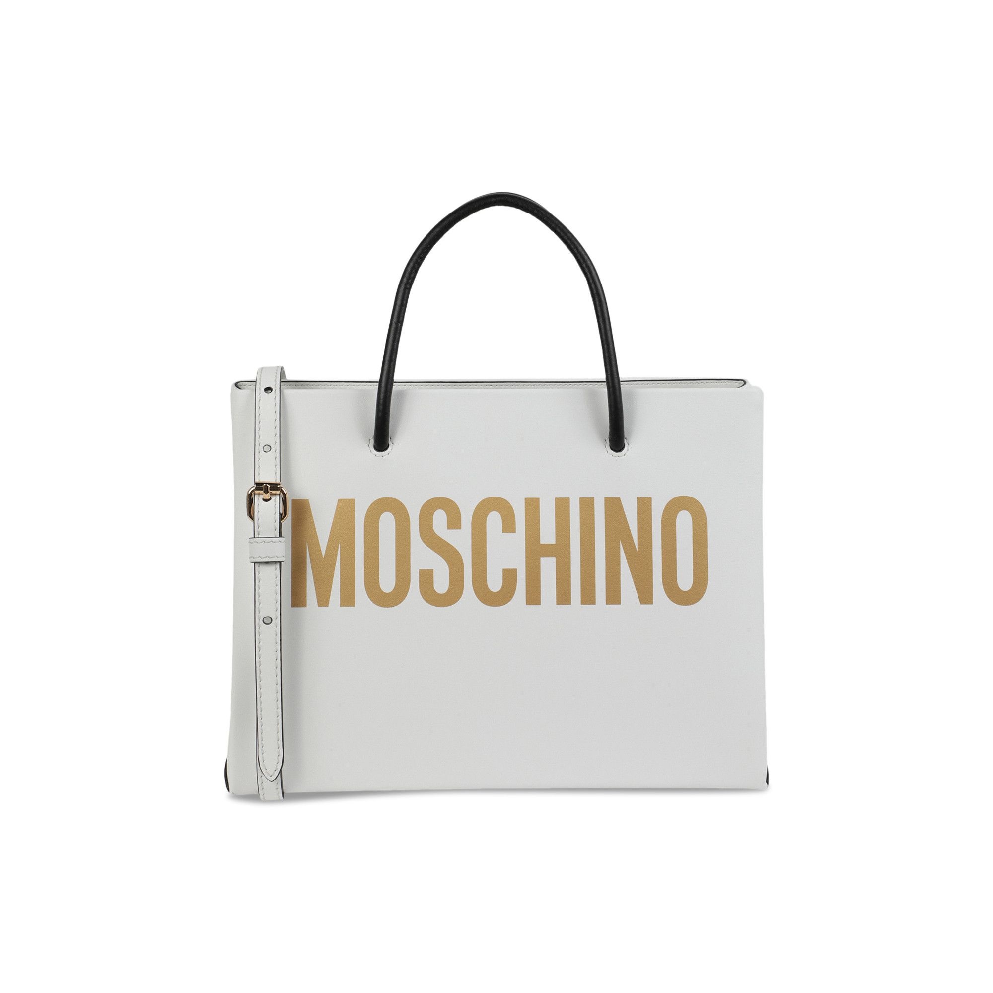 Moschino Logo Tote Bag 'White' - 1