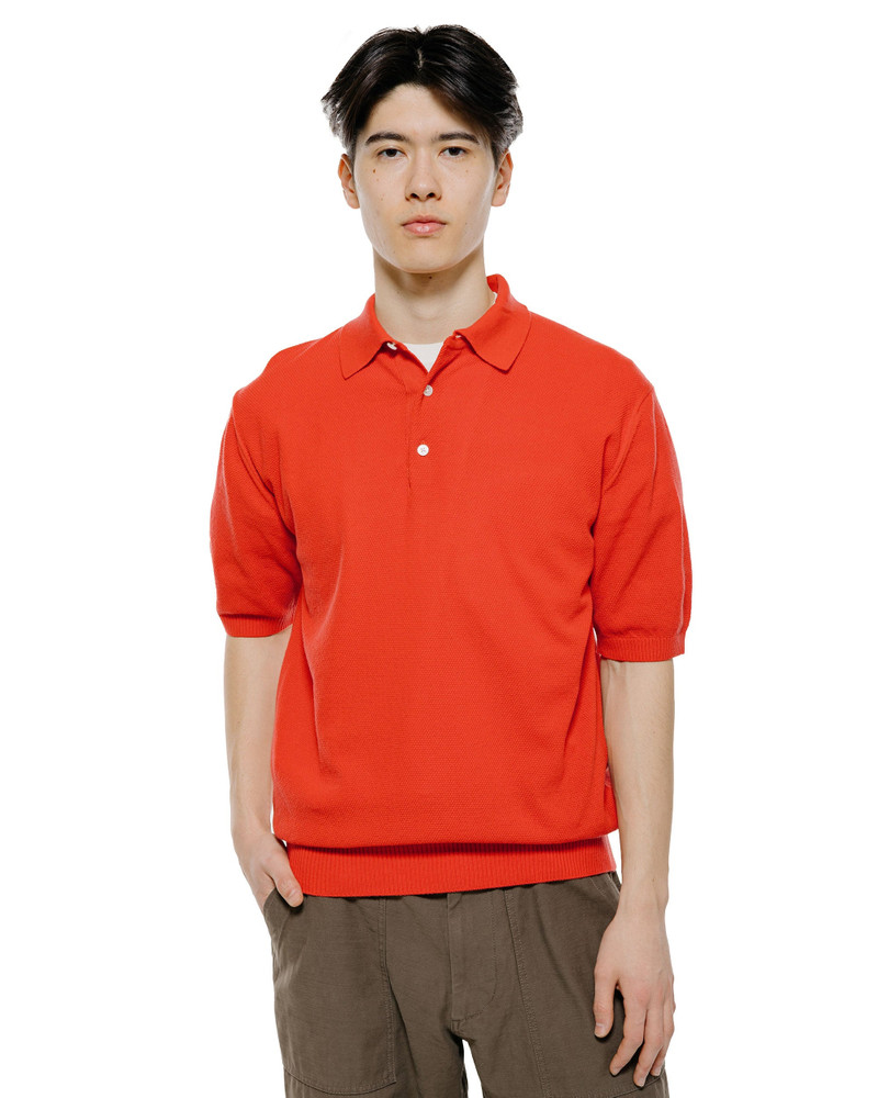 BEAMS PLUS Pique Polo 14G Red outlook