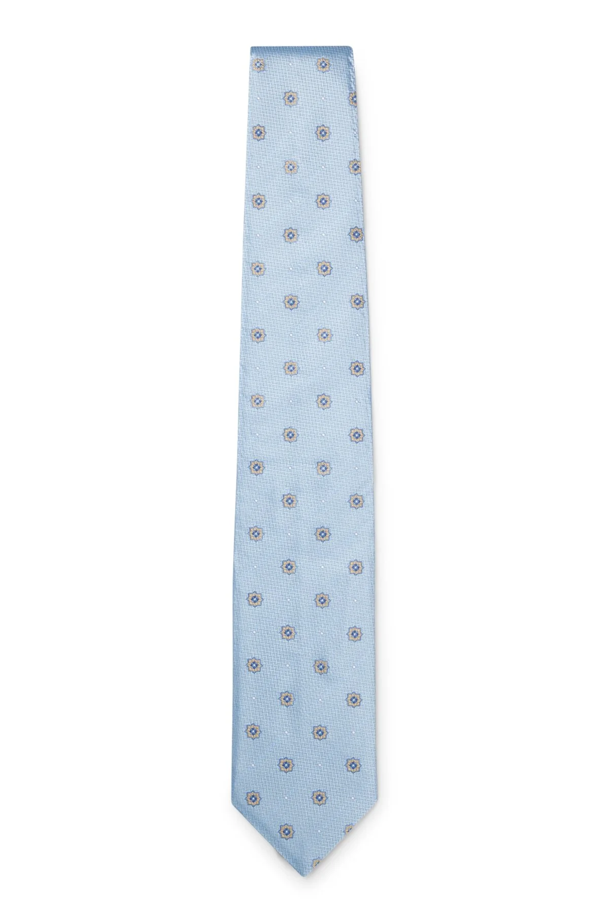 BOSS ONE SILK TIE WITH JACQUARD PATTERN - 1