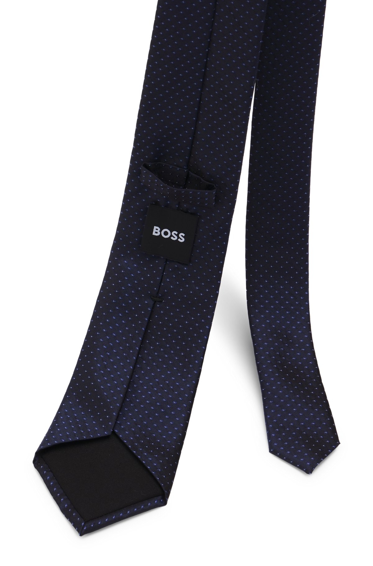 SILK TIE WITH JACQUARD PATTERN - 5