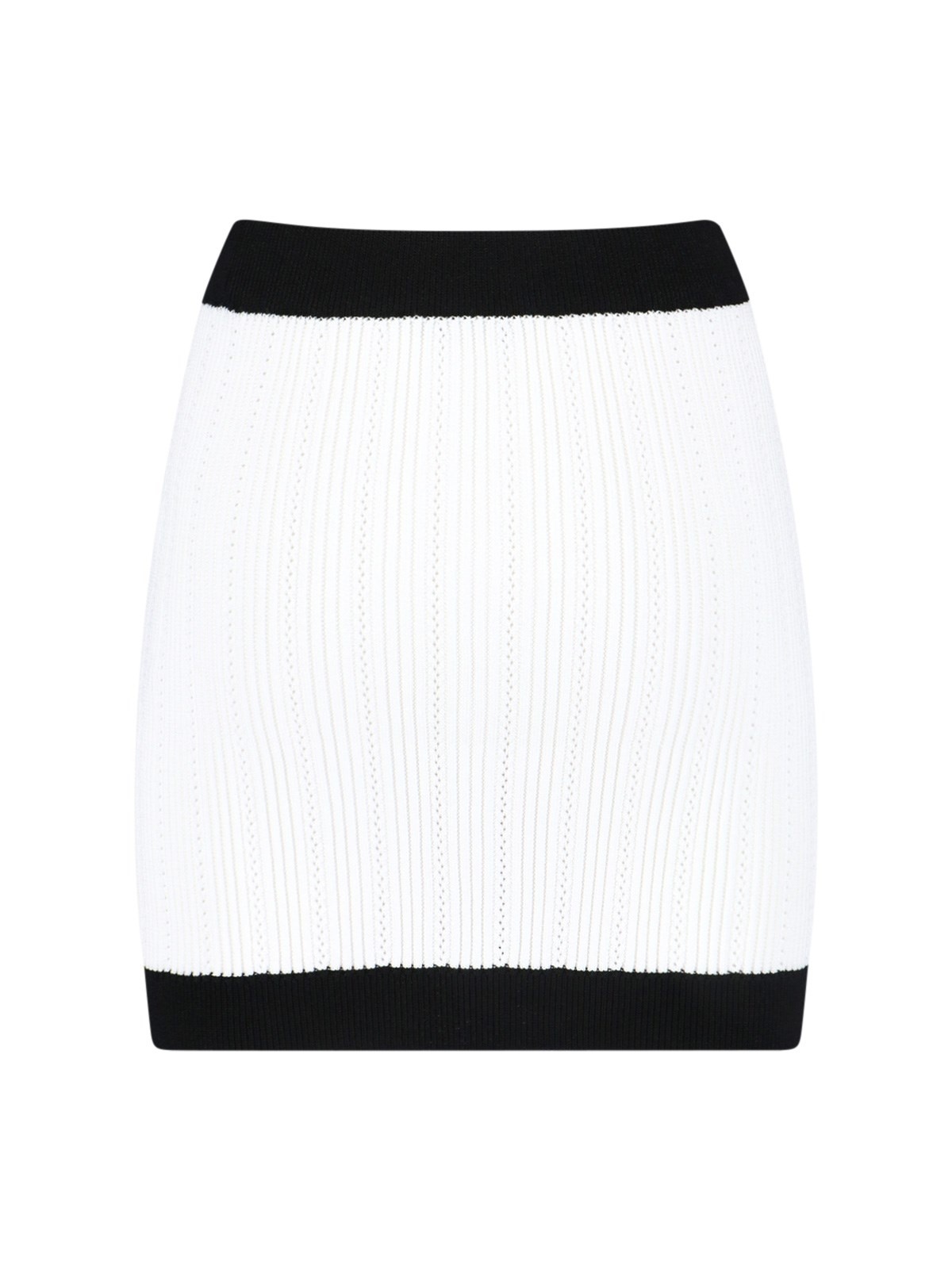 VISCOSE BLEND MINI SKIRT - 2