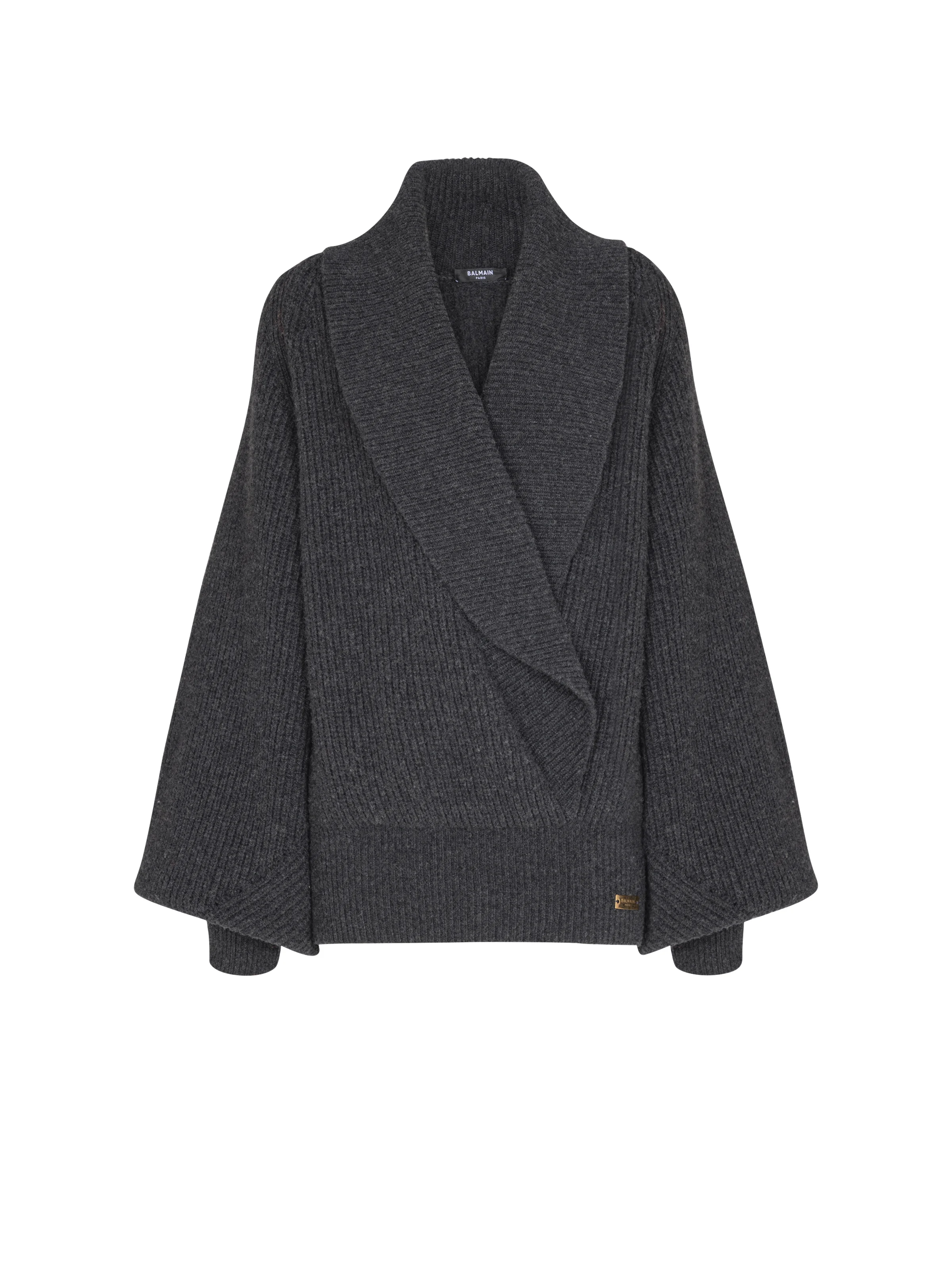 Oversized wrap knit jumper - 1