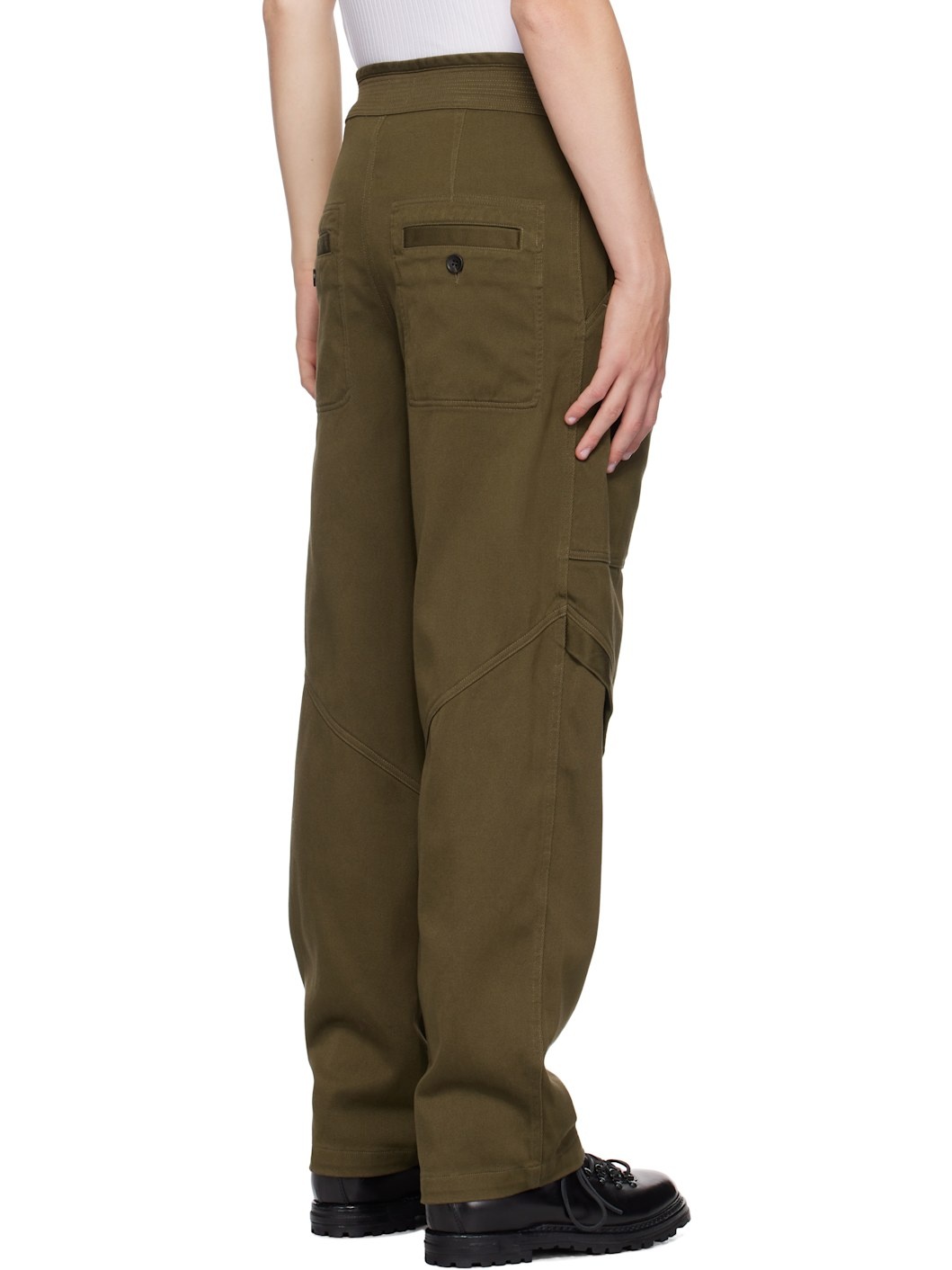 Khaki Tigui Trousers - 3