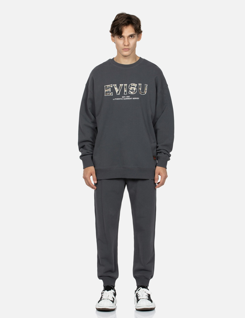 DEER AND CLOUD-PATTERN LOGO PRINT LOOSE FIT SWEATSHIRT 6