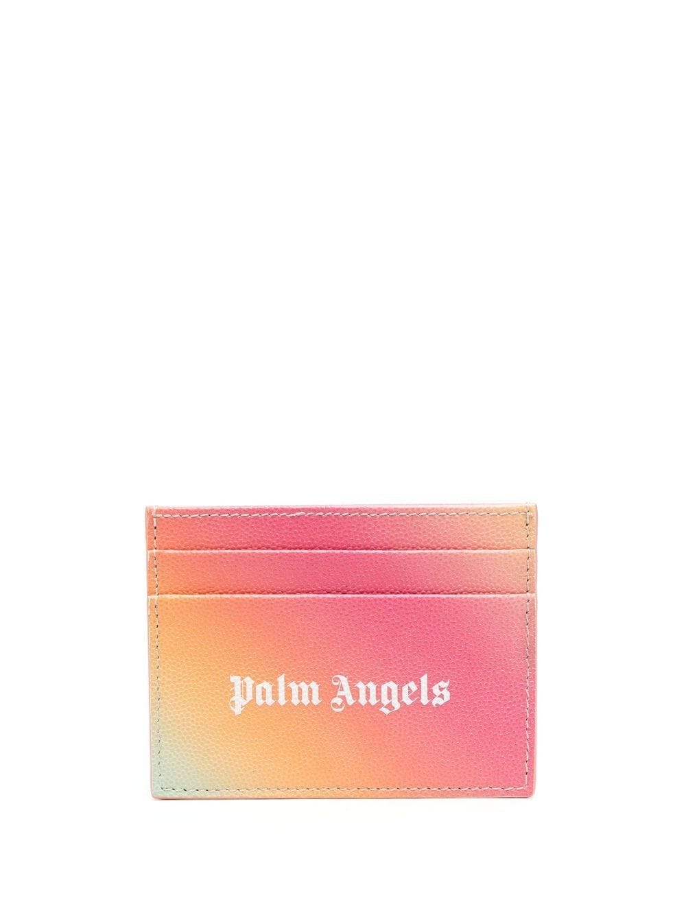 ombré logo-print cardholder - 1