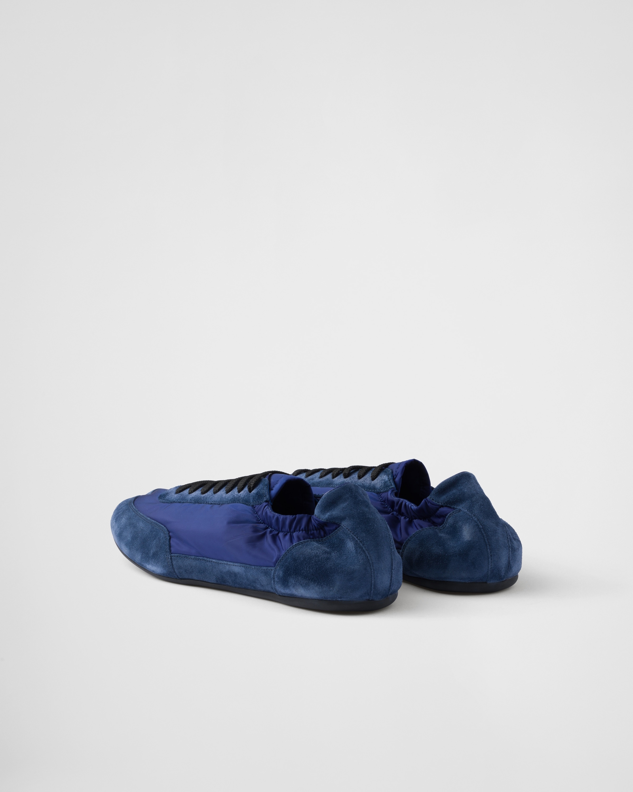 Collapse Re-Nylon and suede elasticized sneakers - 5