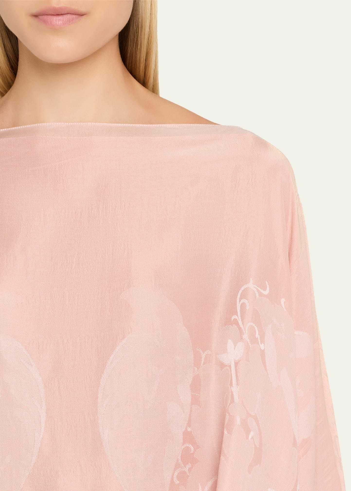 Paisley Jacquard Cape Top - 5