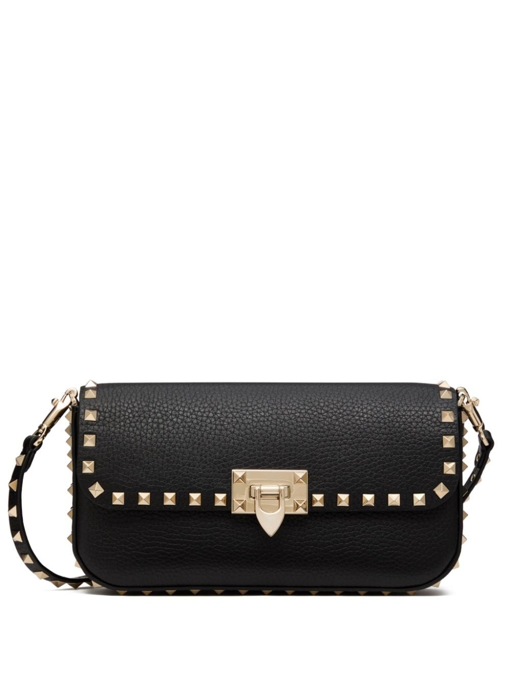 Rockstud medium leather shoulder bag - 1