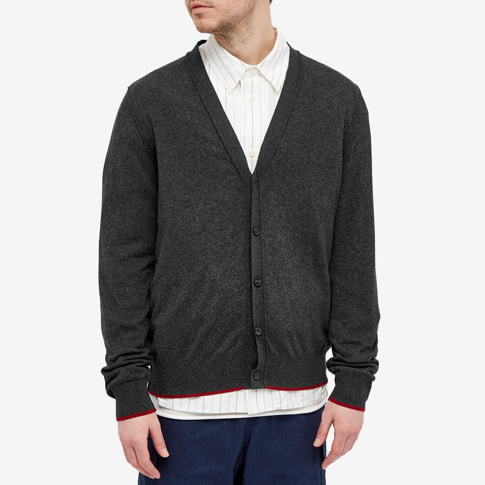 Maison Margiela 14 Suede Elbow Patch Cardigan - 5