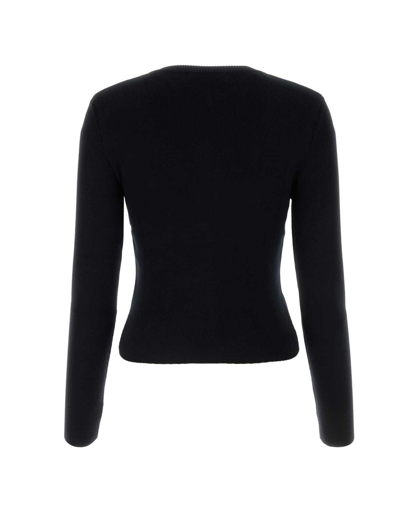 Core Crescent Moon-embroidered Buttoned Cardigan - 2