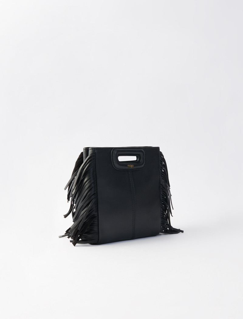 maje Leather bag with chain strap outlook