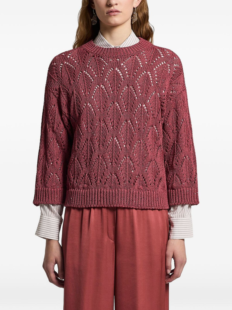 sequinned cordonet sweater 1