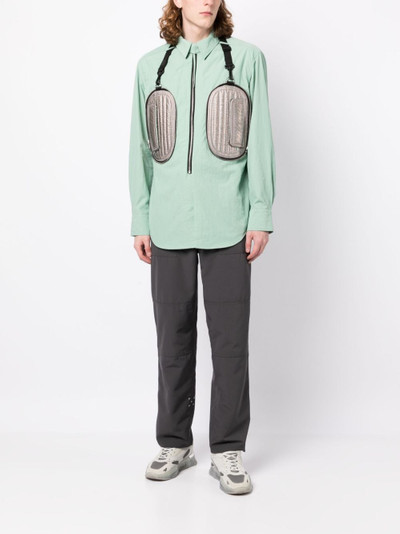 Craig Green padded-pocket zip-up shirt outlook