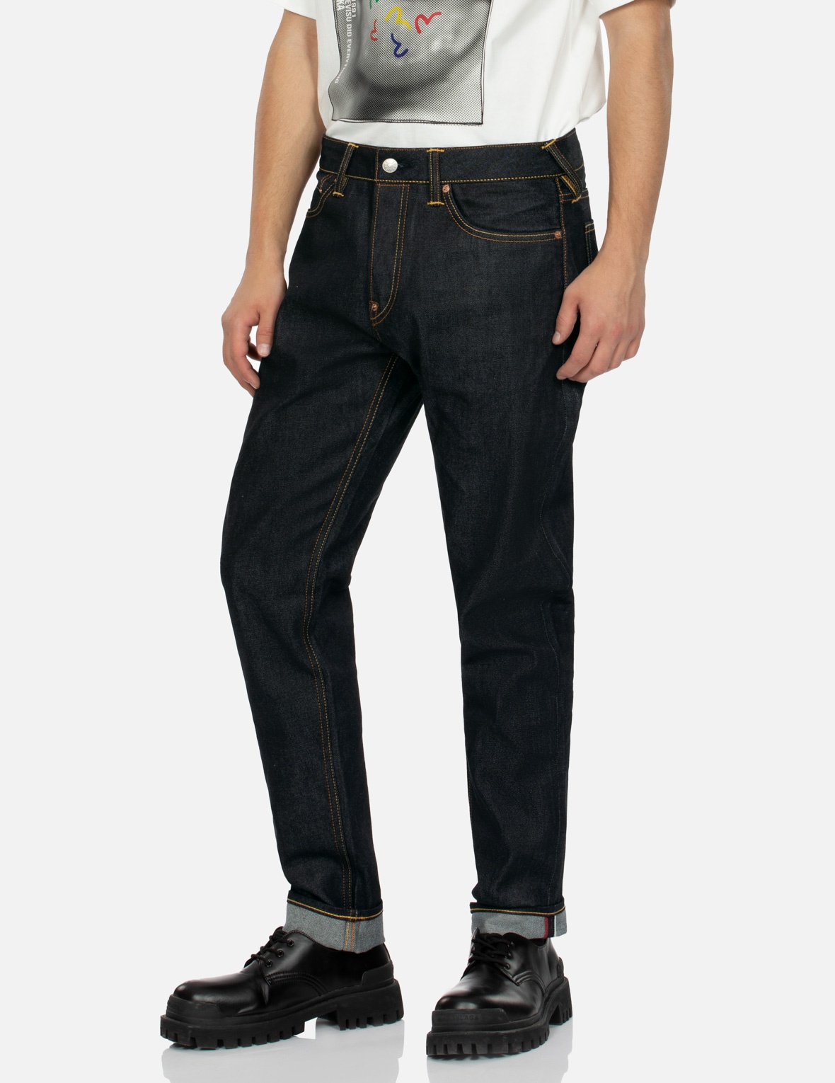 SEAGULL PRINT POCKETS CARROT FIT JEANS #2017 - 7
