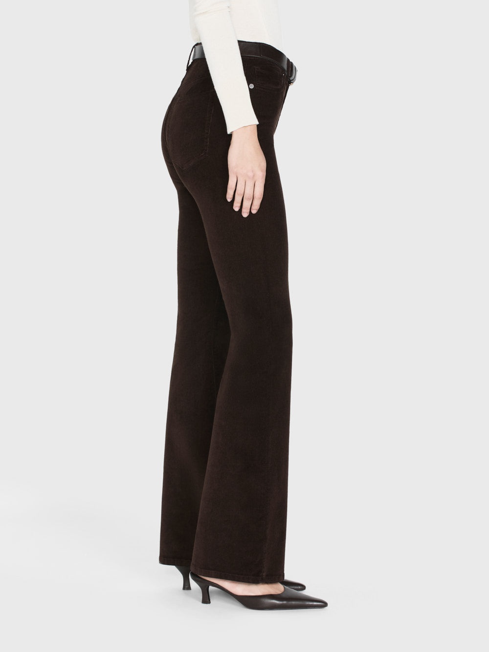Le Easy Flare Corduroy in Espresso - 5