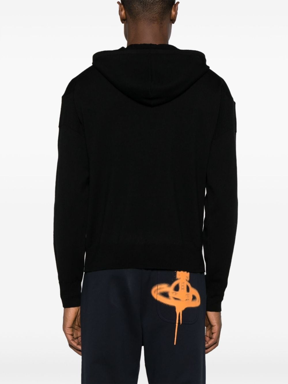 Orb-embroidered hooded jumper - 5