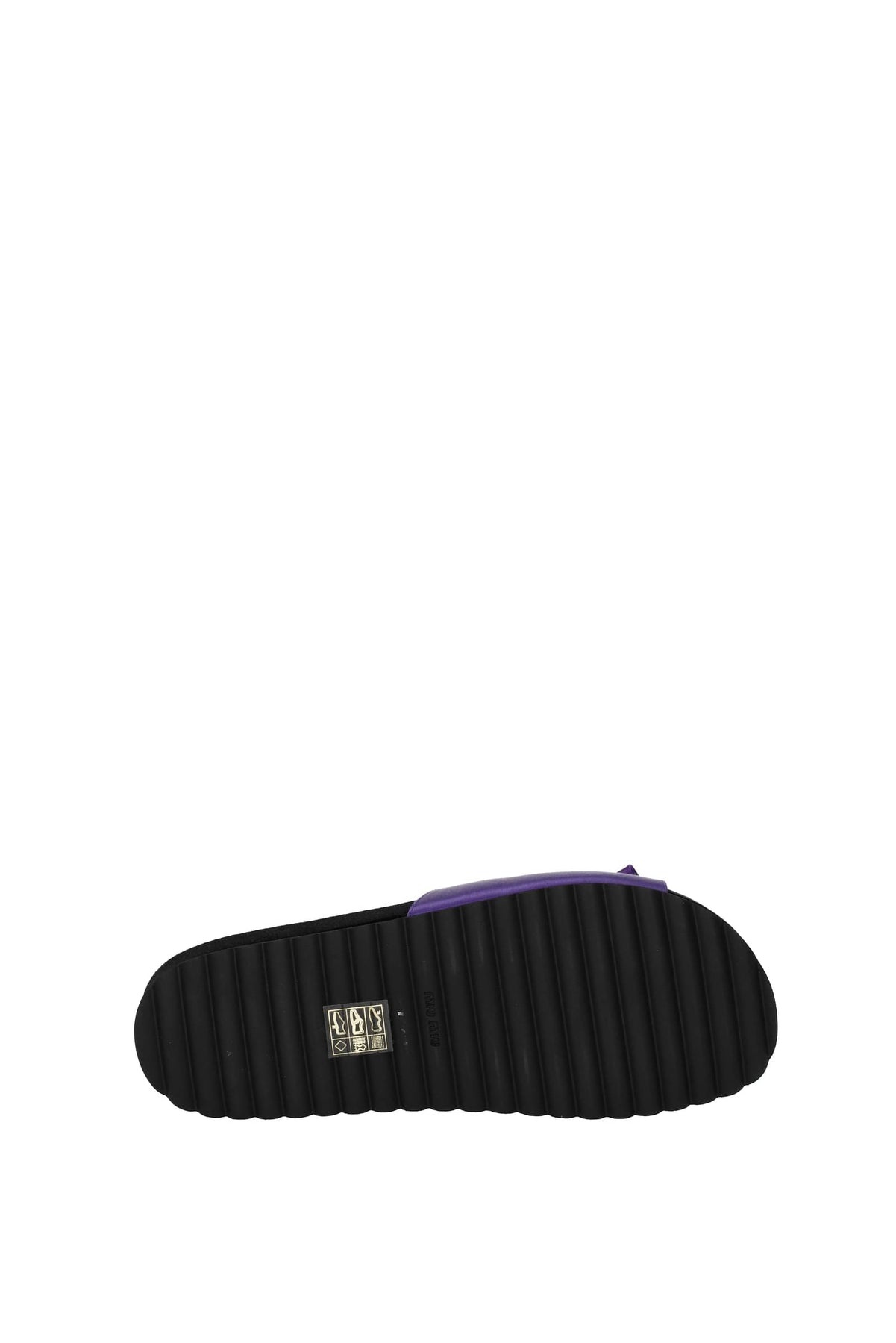 Slippers and clogs Satin Violet - 5
