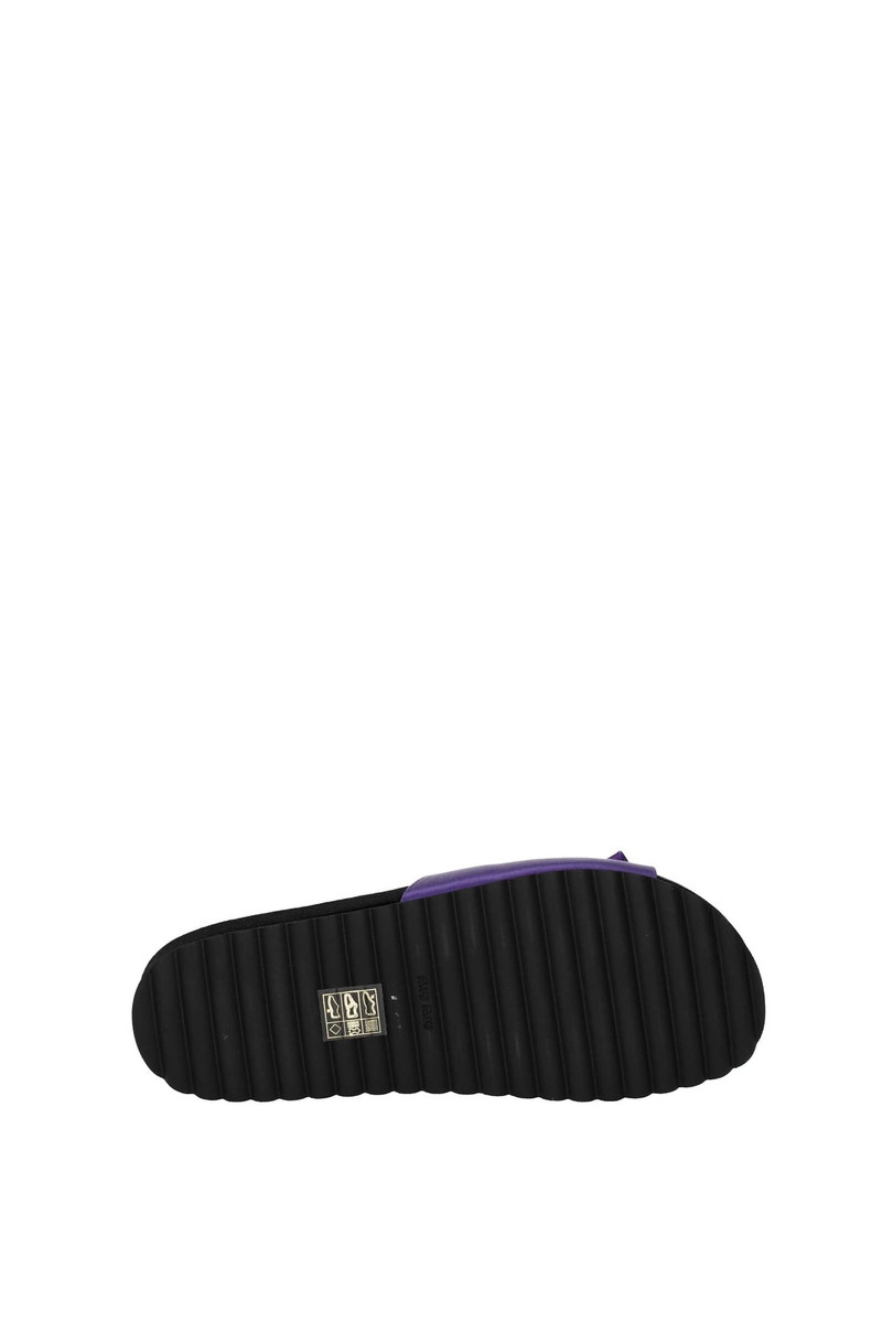 Slippers and clogs Satin Violet 5