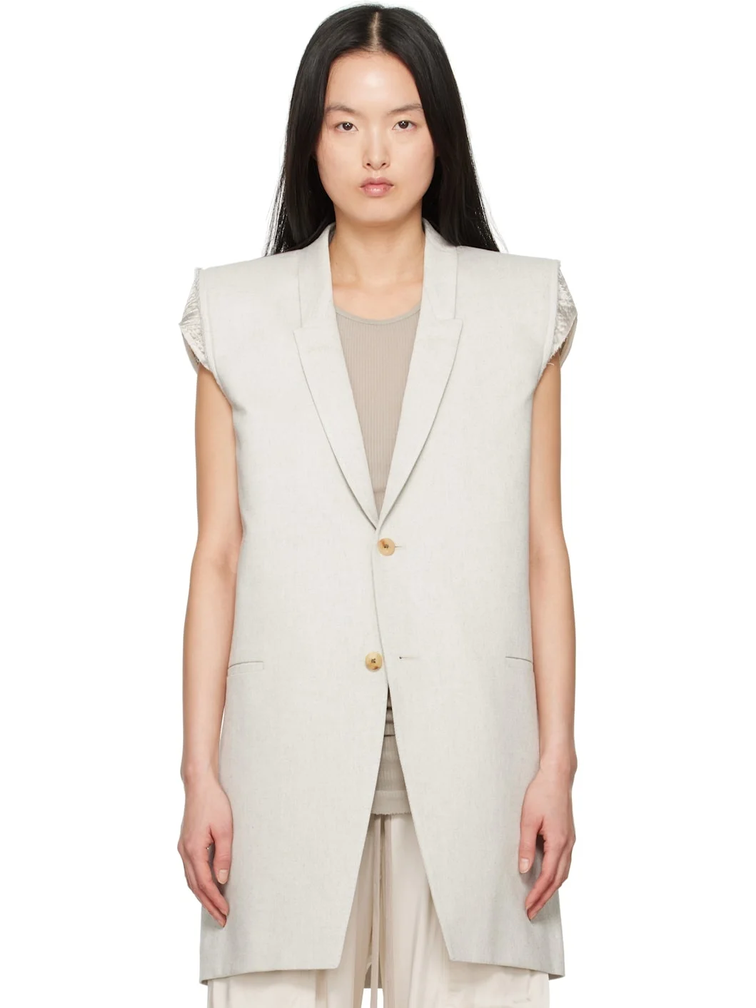 Off-White Hollywood Dirt Tailored SL Denim Blazer - 1