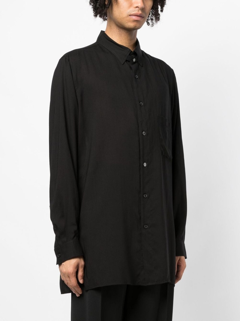 pointed-collar button-up shirt 3