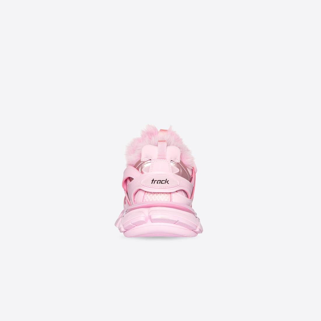 Women's Track Sneaker Fake Fur in Pink - 5