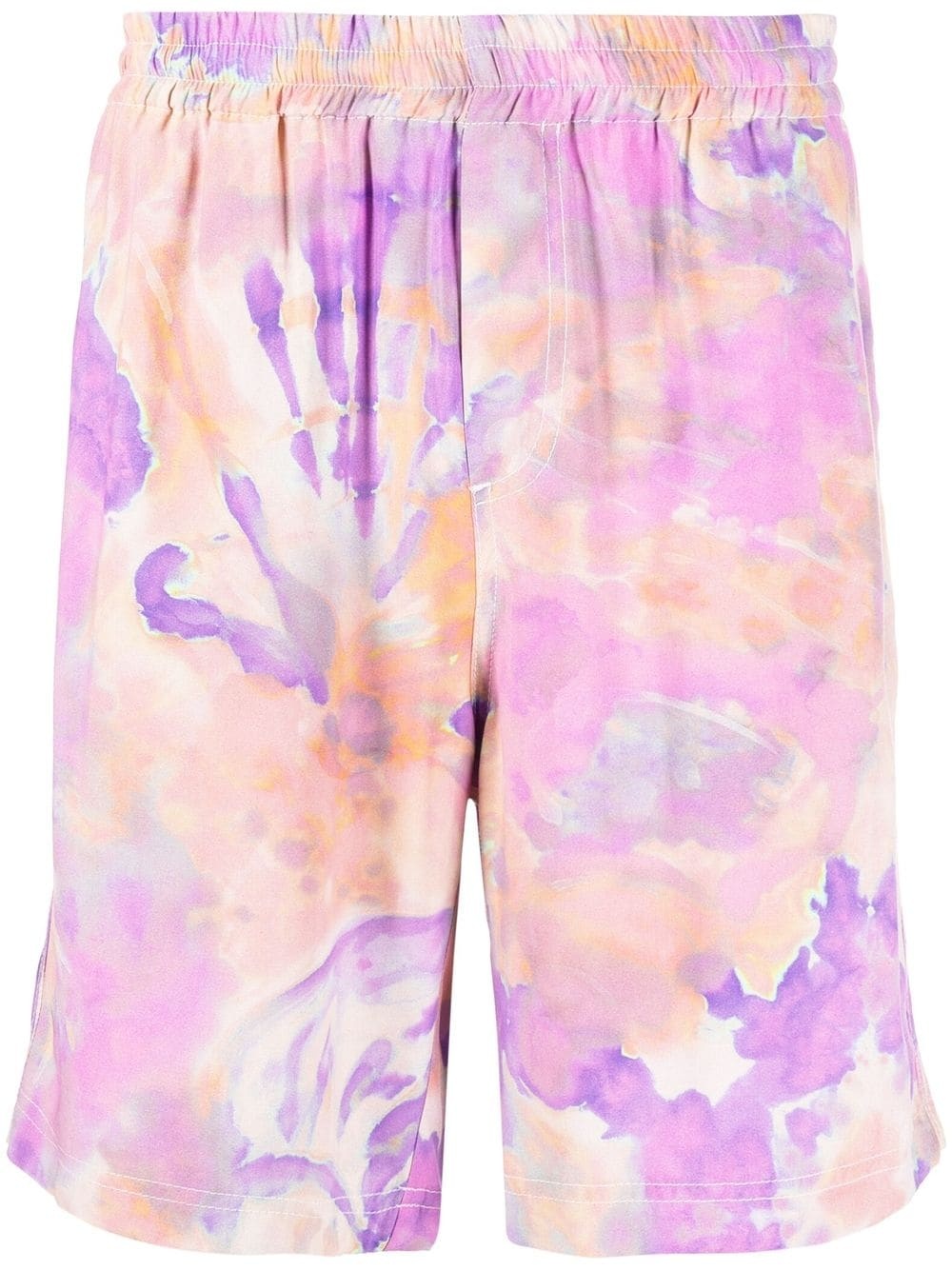 tie-dye print bermuda shorts - 1