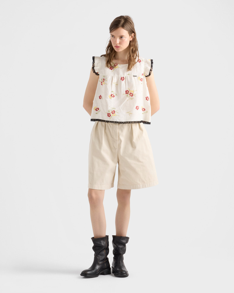 Prada Old gabardine Bermudas outlook