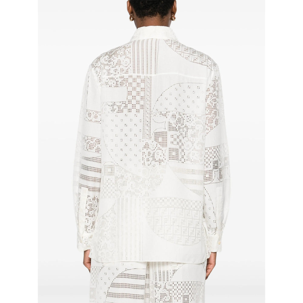 Fendi White Tops - Shirts Women - 4