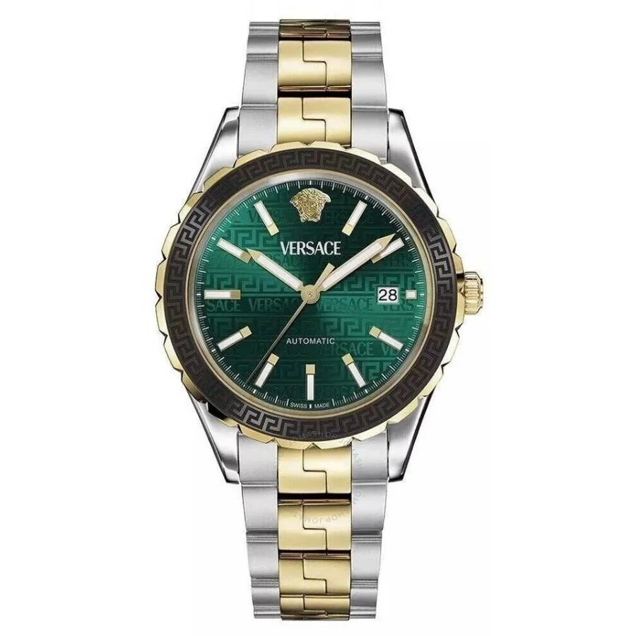 Versace Hellenyium Automatic Green Dial Men's Watch VEQCA0524 - 1