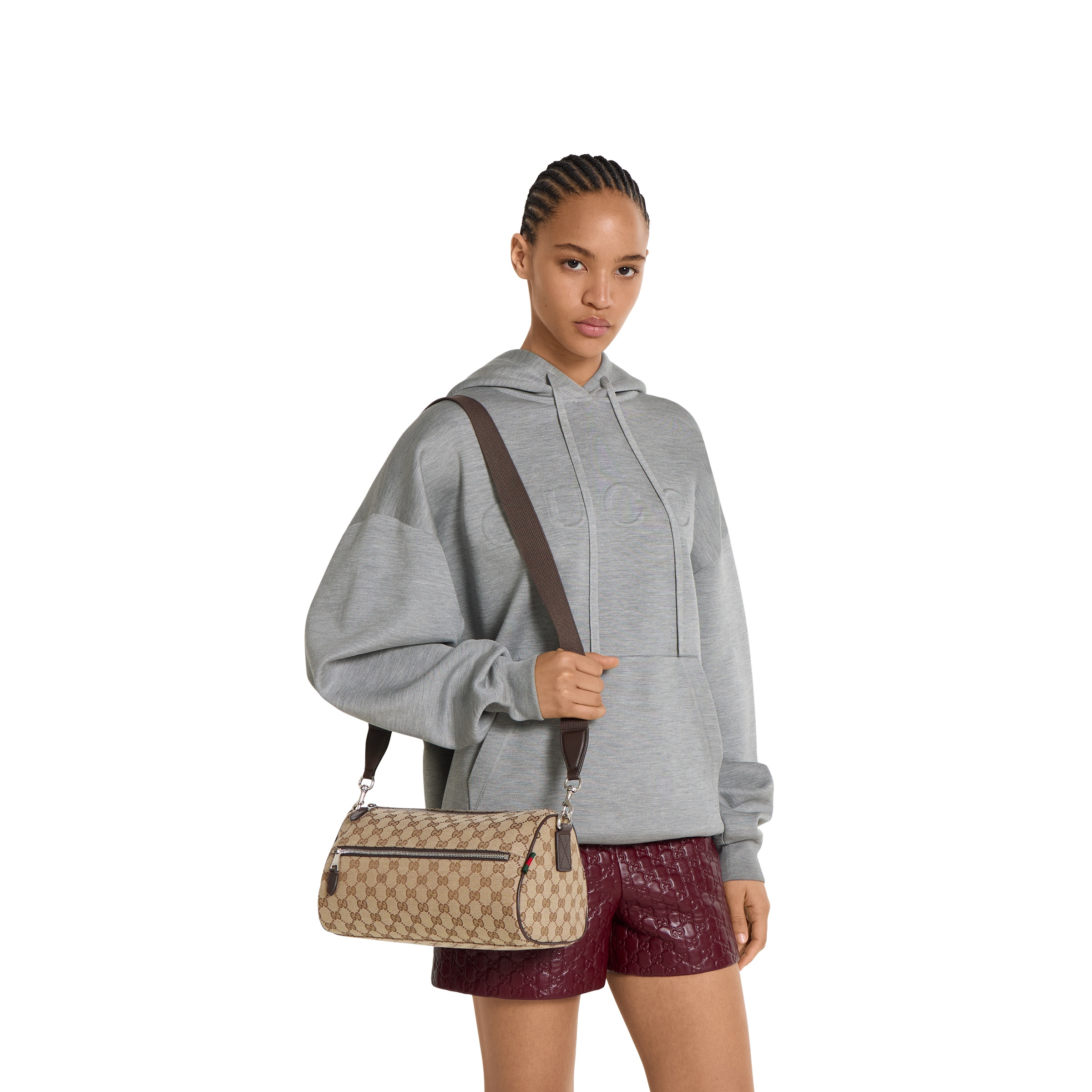 GG canvas small boston bag - 4