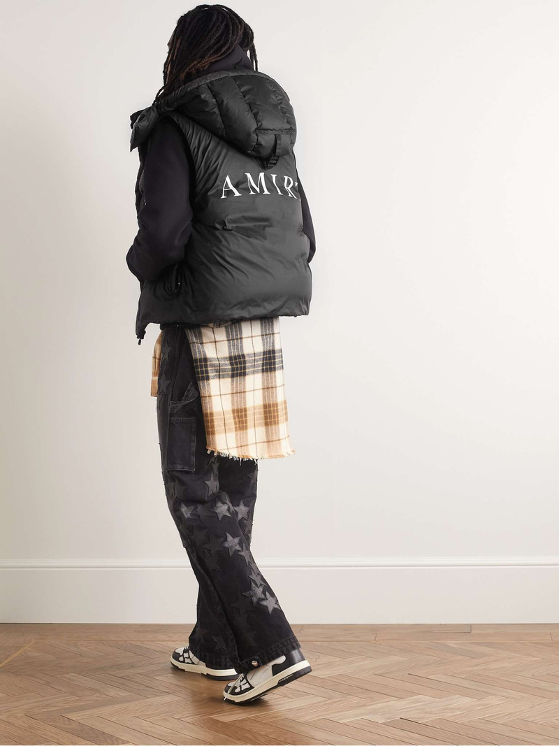 AMIRI Logo-Print Shell Hooded Down Gilet outlook