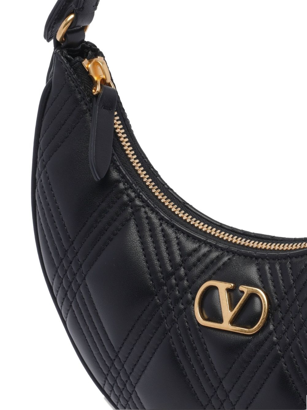 quilted leather shoulder bag - 3