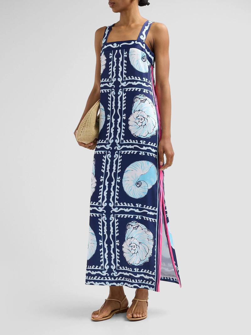 Women's Casandra Seashell-Print Maxi Dress - Low Tide Navy 3