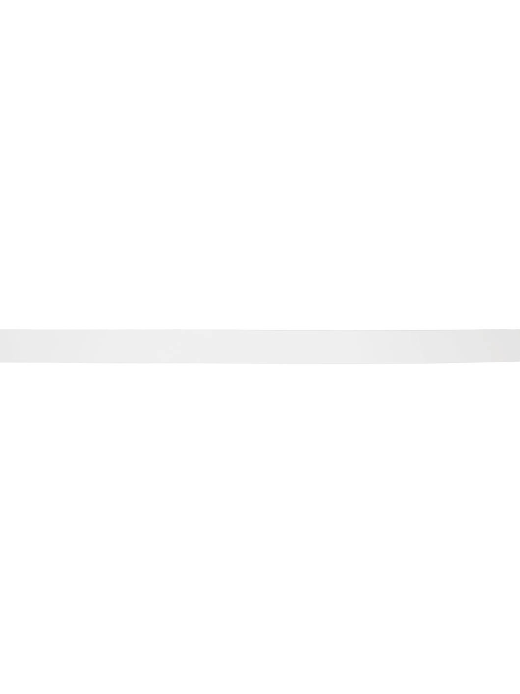 White Moore Semi Patent Leather Belt - 2
