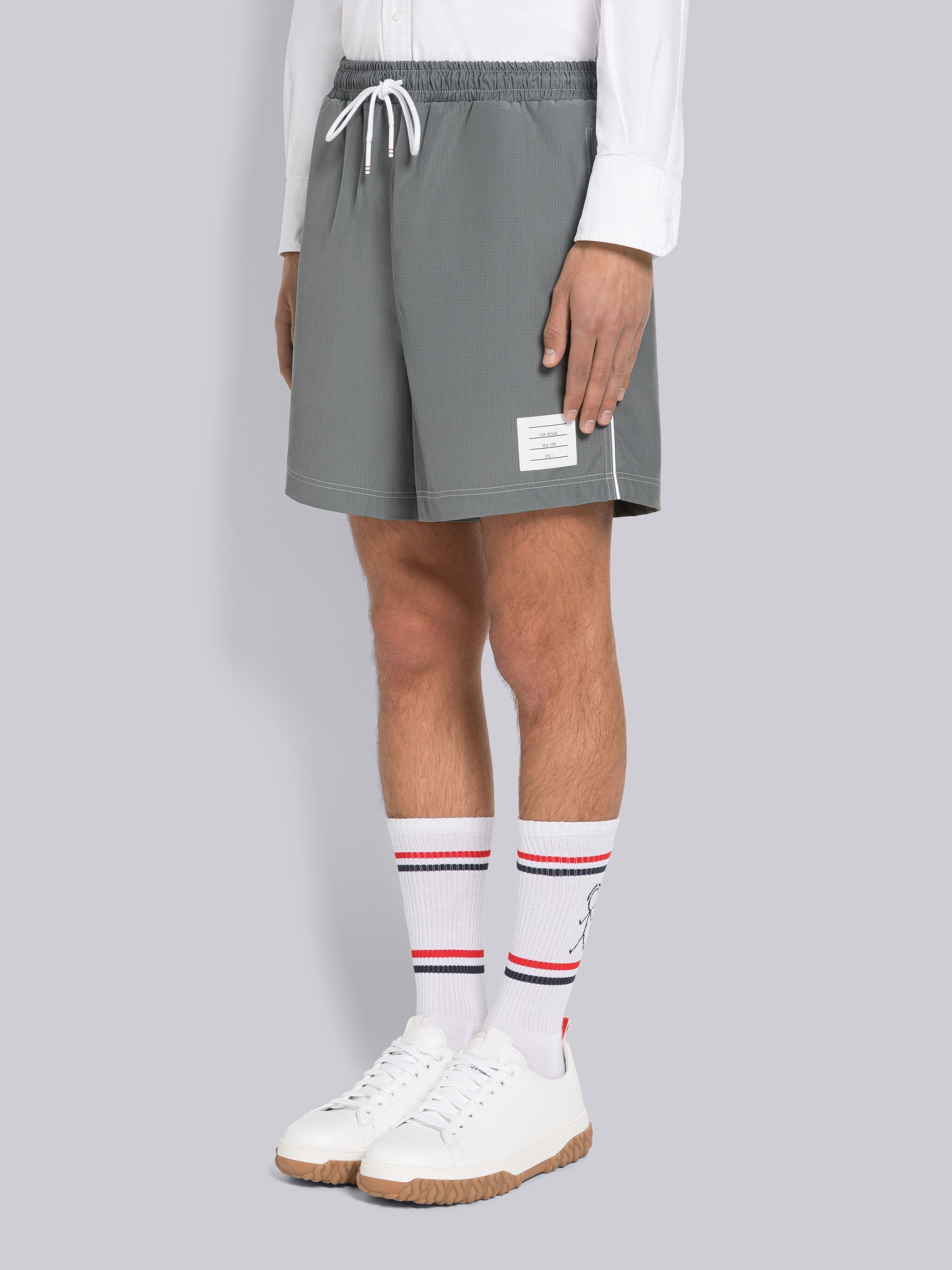 Ripstop Topstitch Track Shorts - 2
