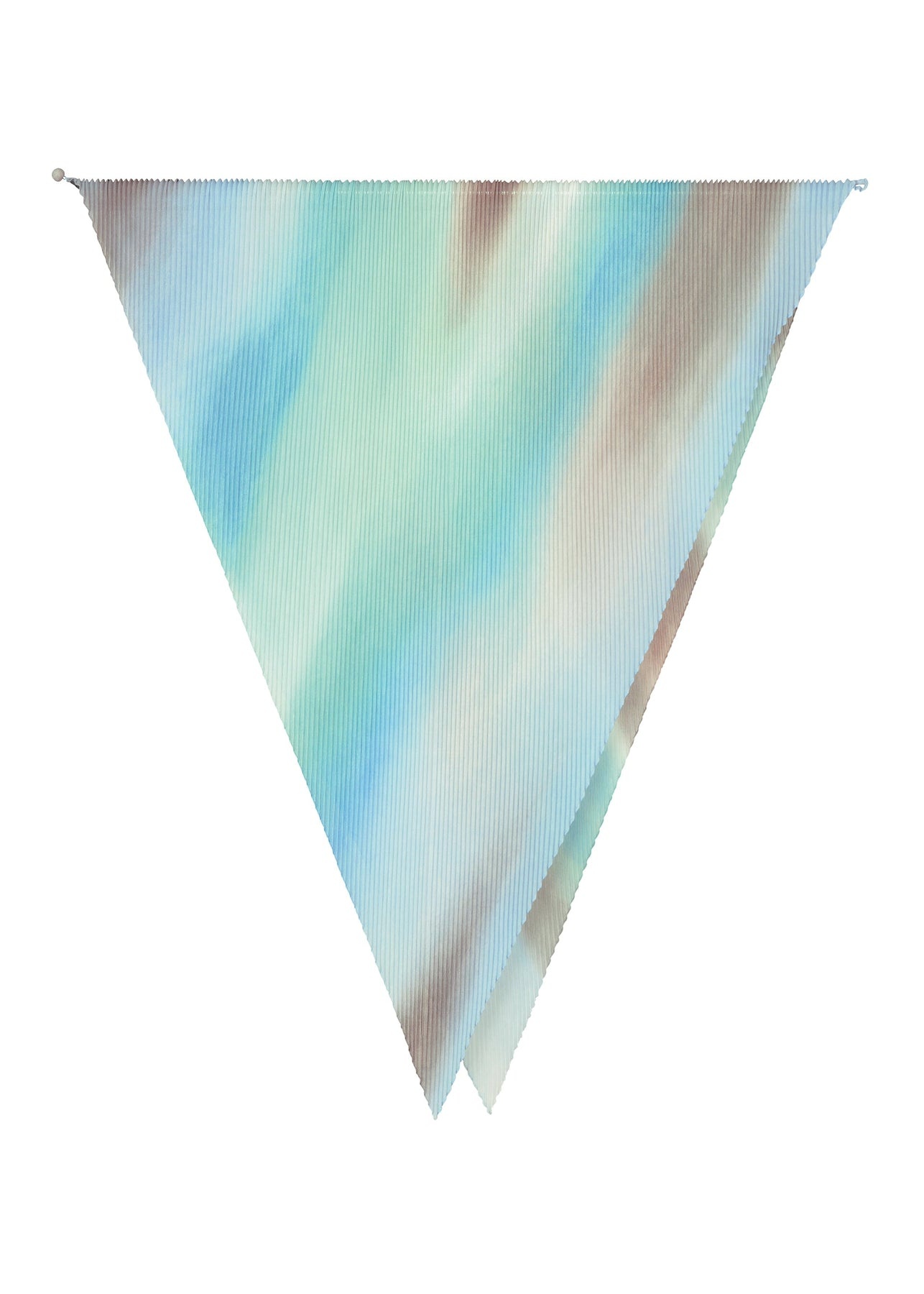 SUFFUSED PLEATS SCARF - 1
