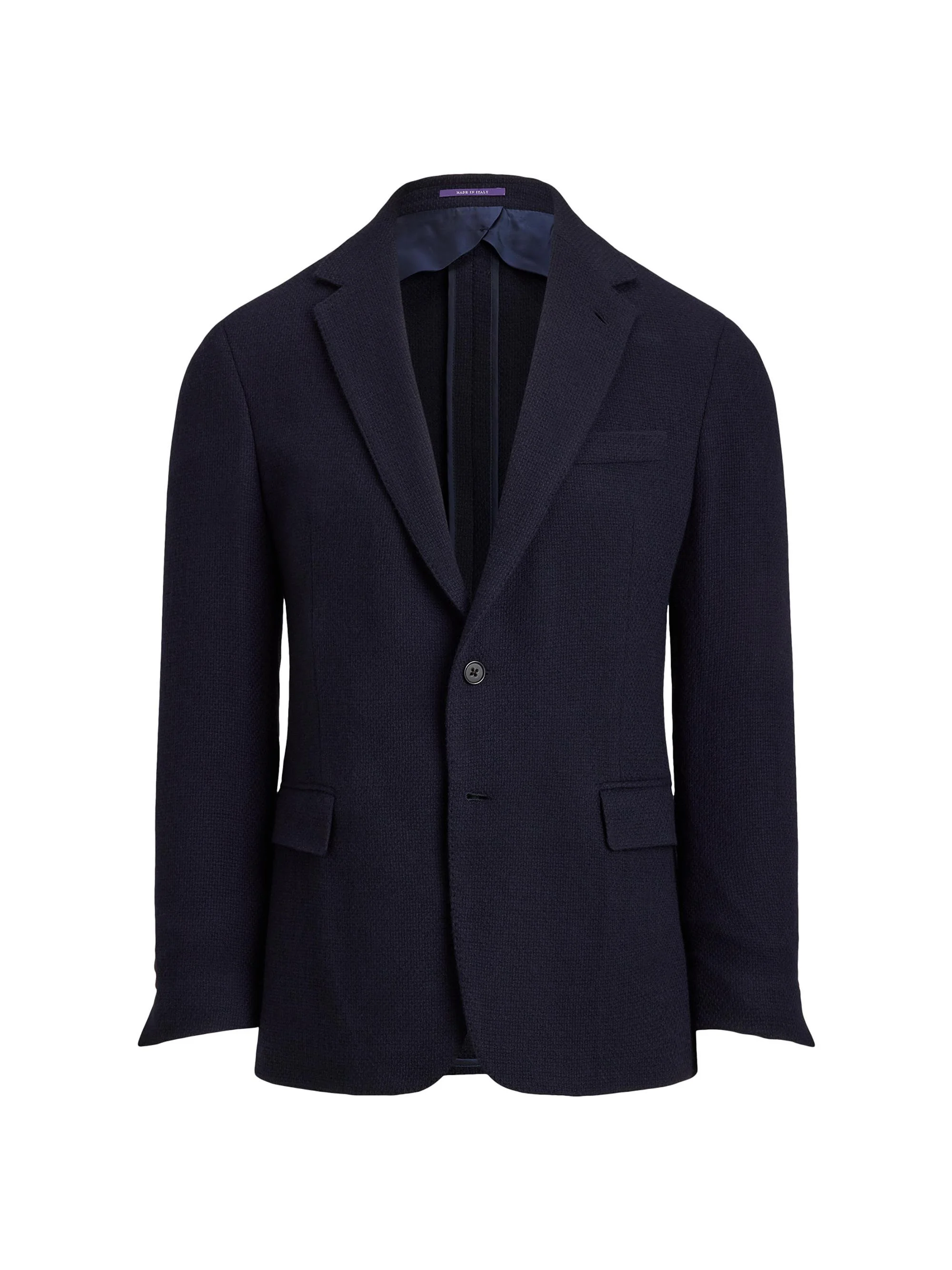 Men's Hadley Textured Open-Weave Jacket - Navy - 1