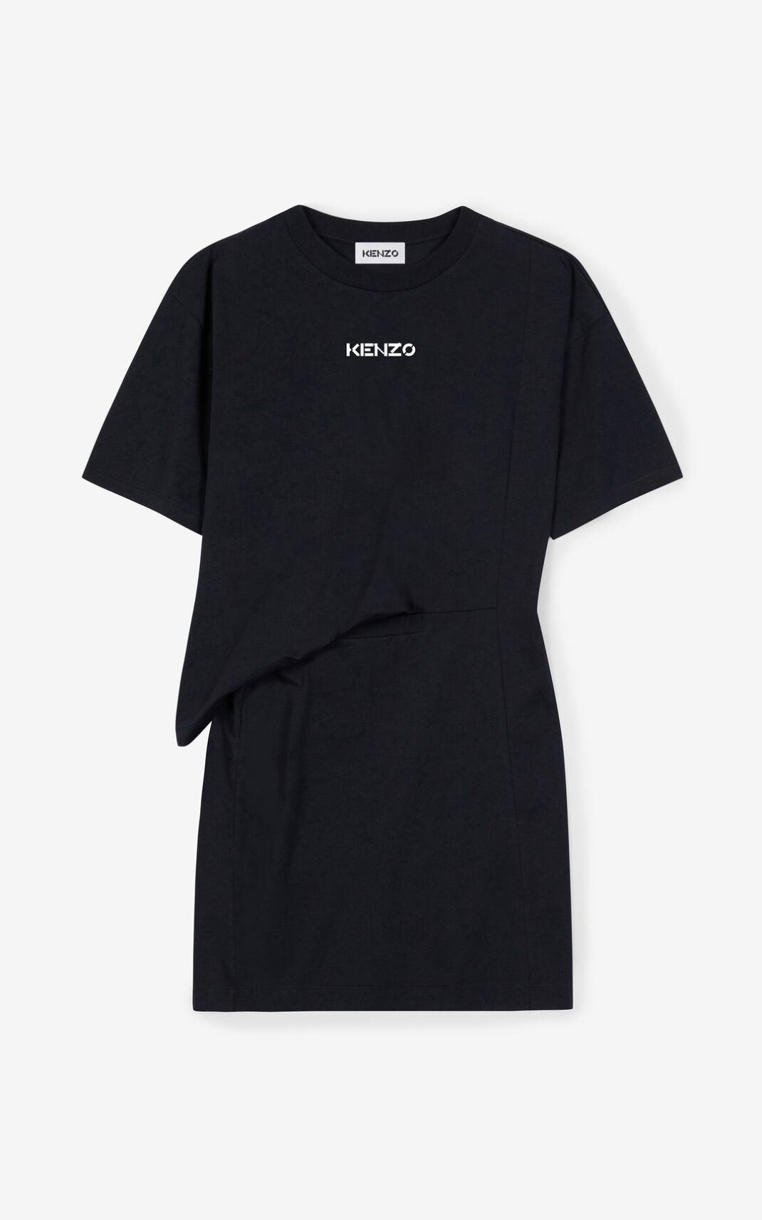 KENZO Logo asymmetric T-shirt dress - 1