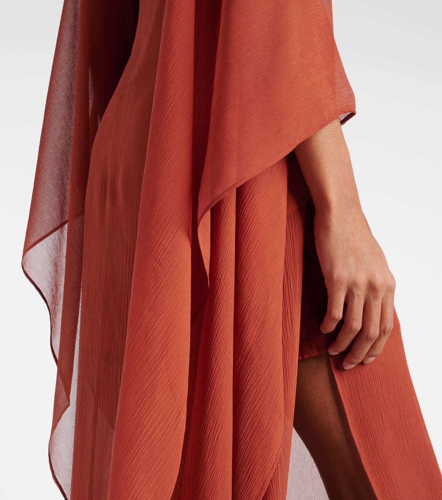 Lanzarote silk chiffon kaftan - 5