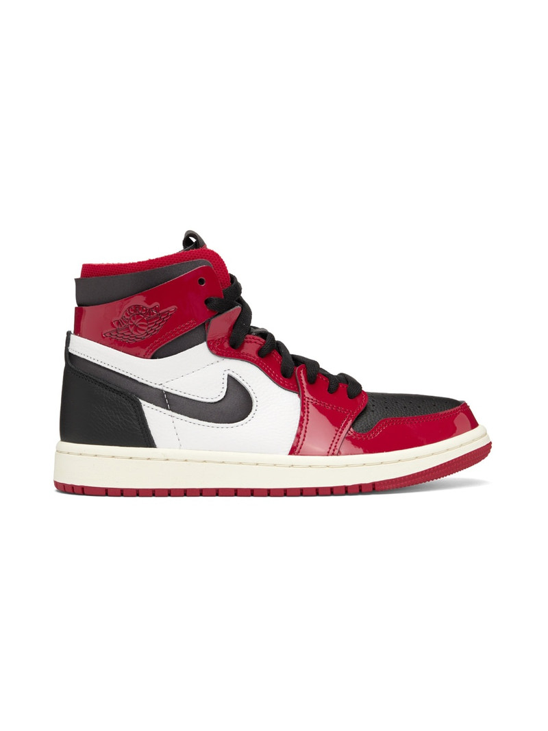 Red & White 1 Zoom Air Comfort Sneakers - 1