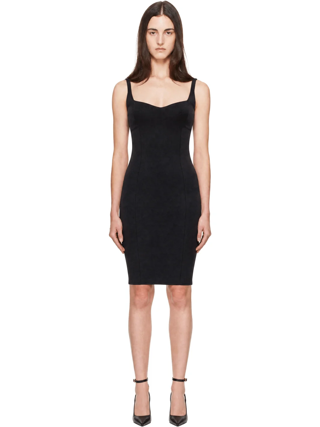 Navy Bodycon Compact Jersey Midi Dress - 1