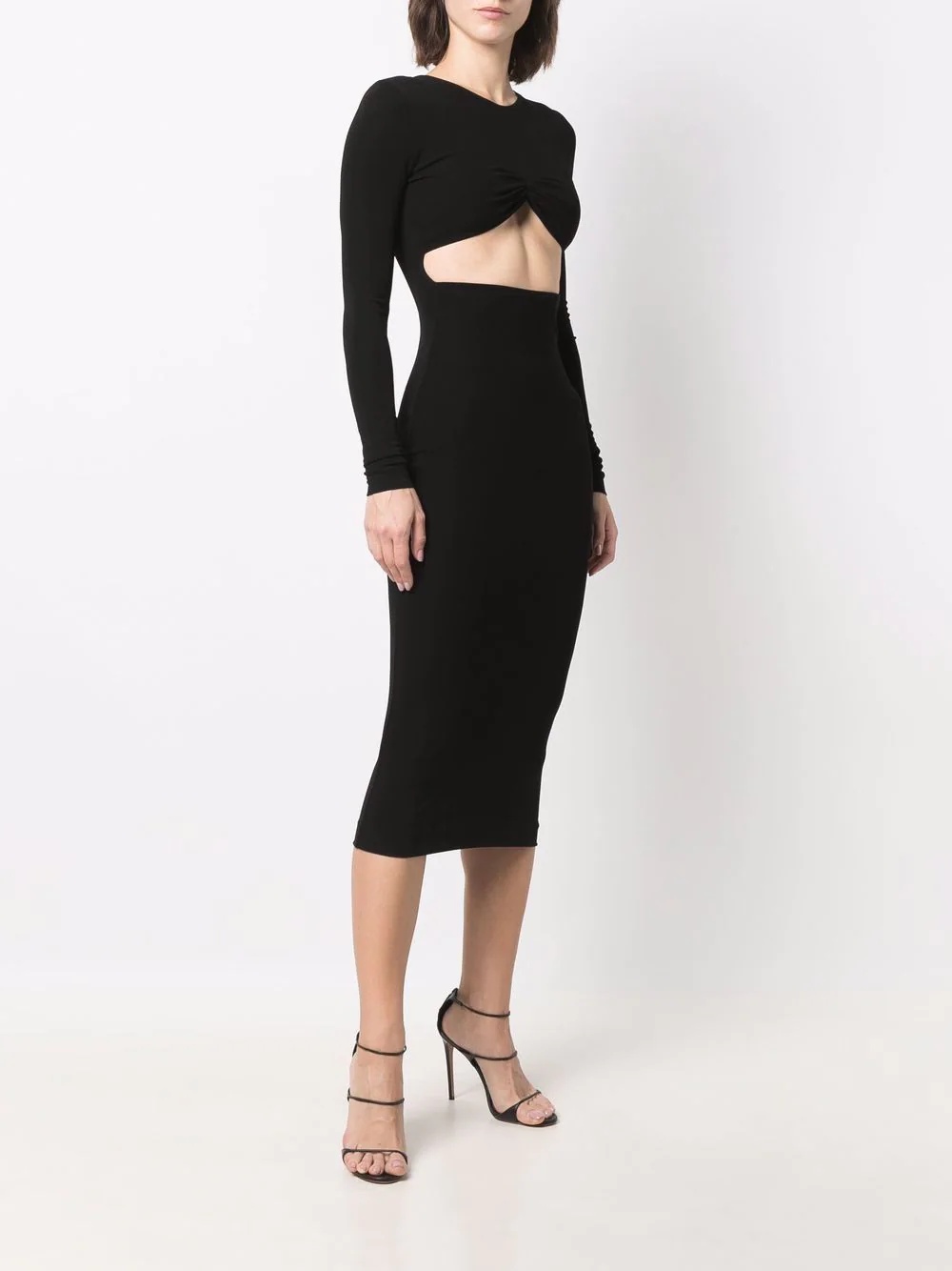 cut-out detail dress - 3