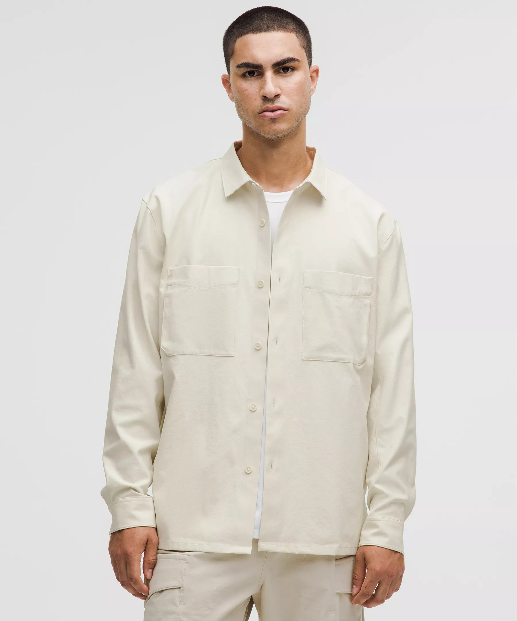 Relaxed-Fit Long-Sleeve Button-Up - 1