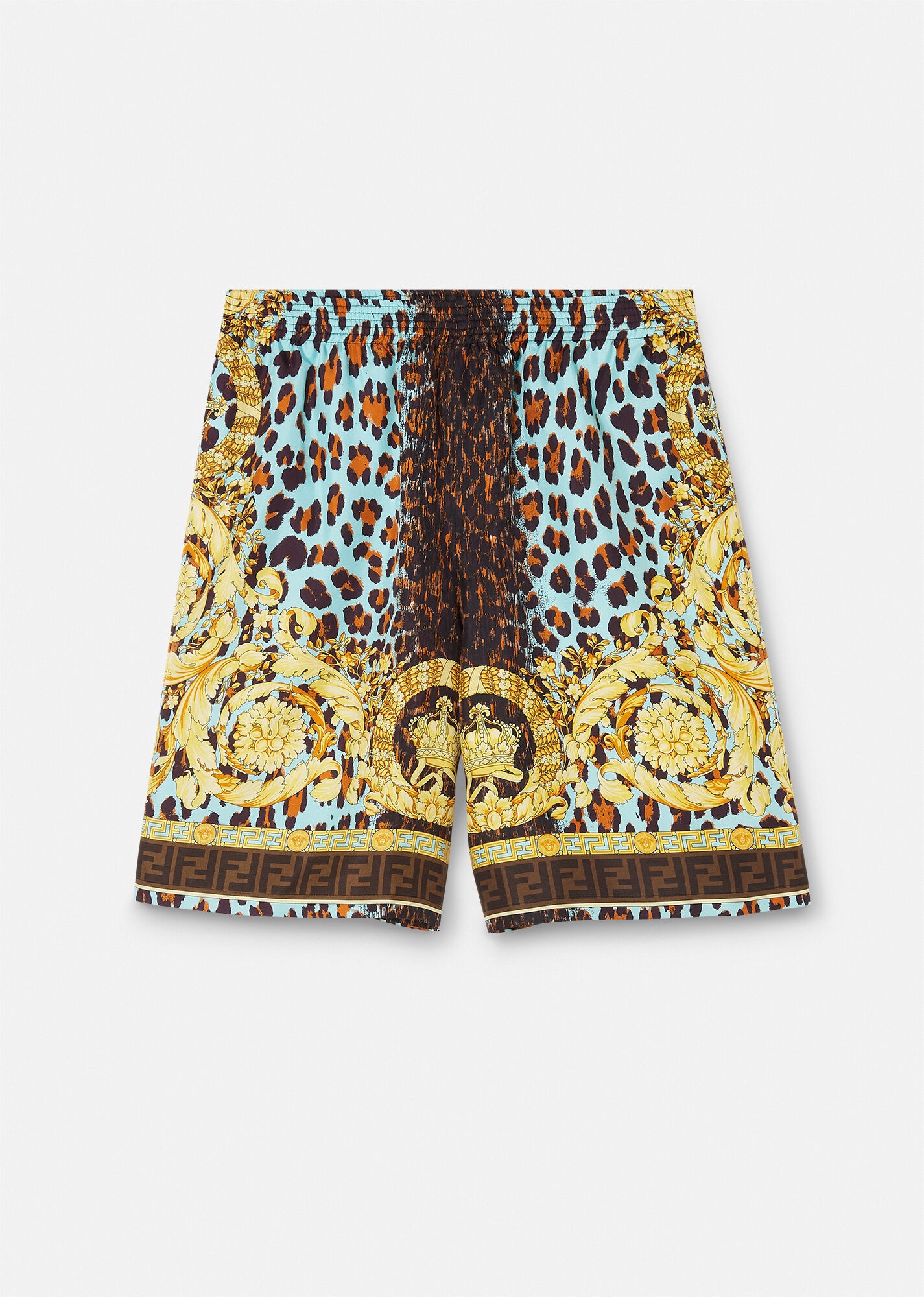 Fendace Wild Baroque Silk Shorts - 6