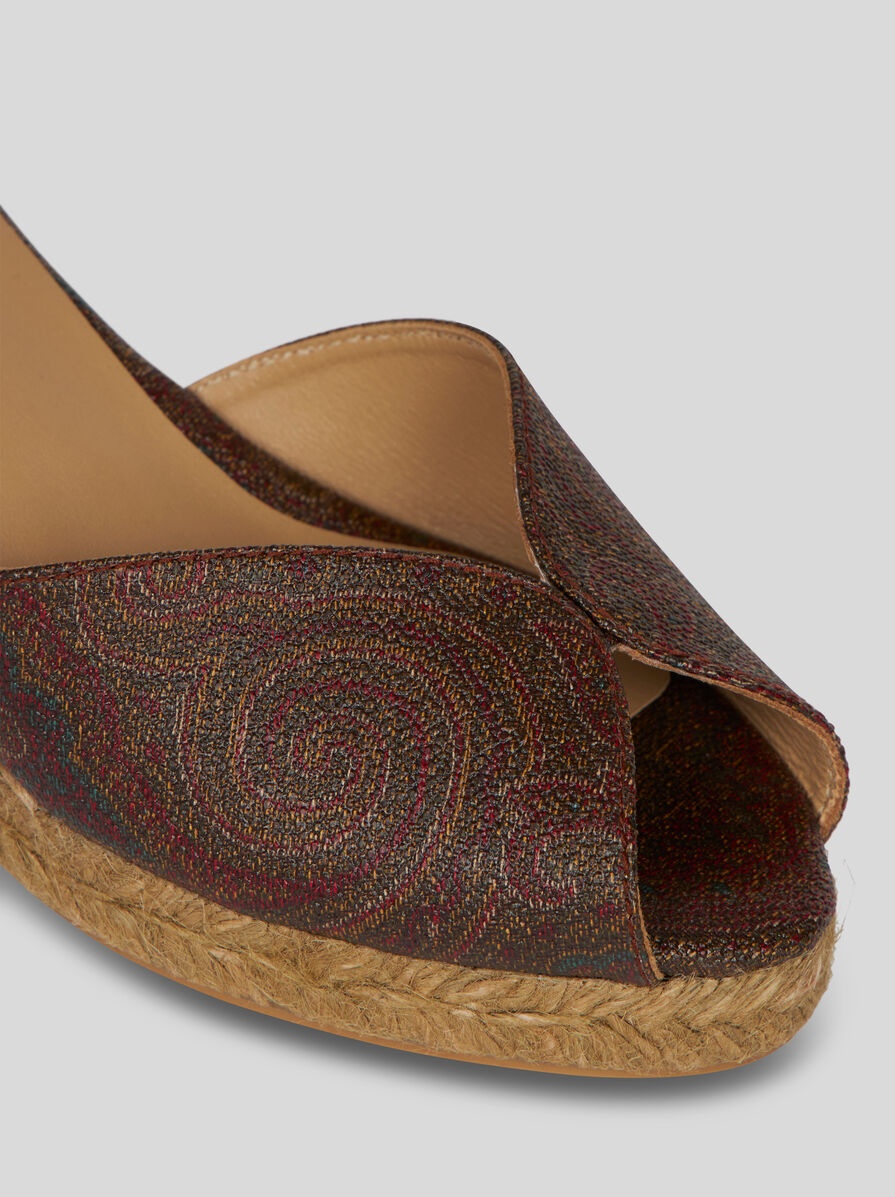 PAISLEY WEDGE ESPADRILLES WITH PEEP TOE - 4